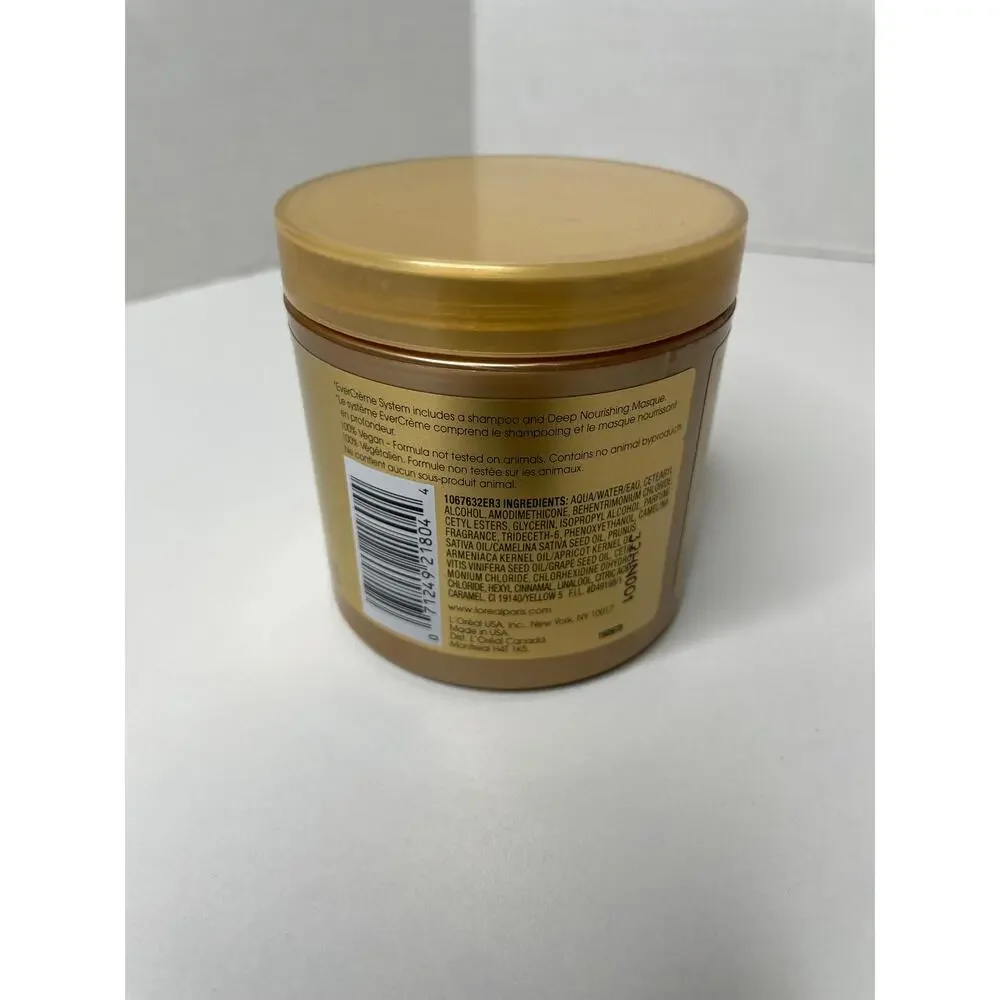 NEW L'Oreal EverCreme Deep Nourishing Hair Masque Sulfate Free